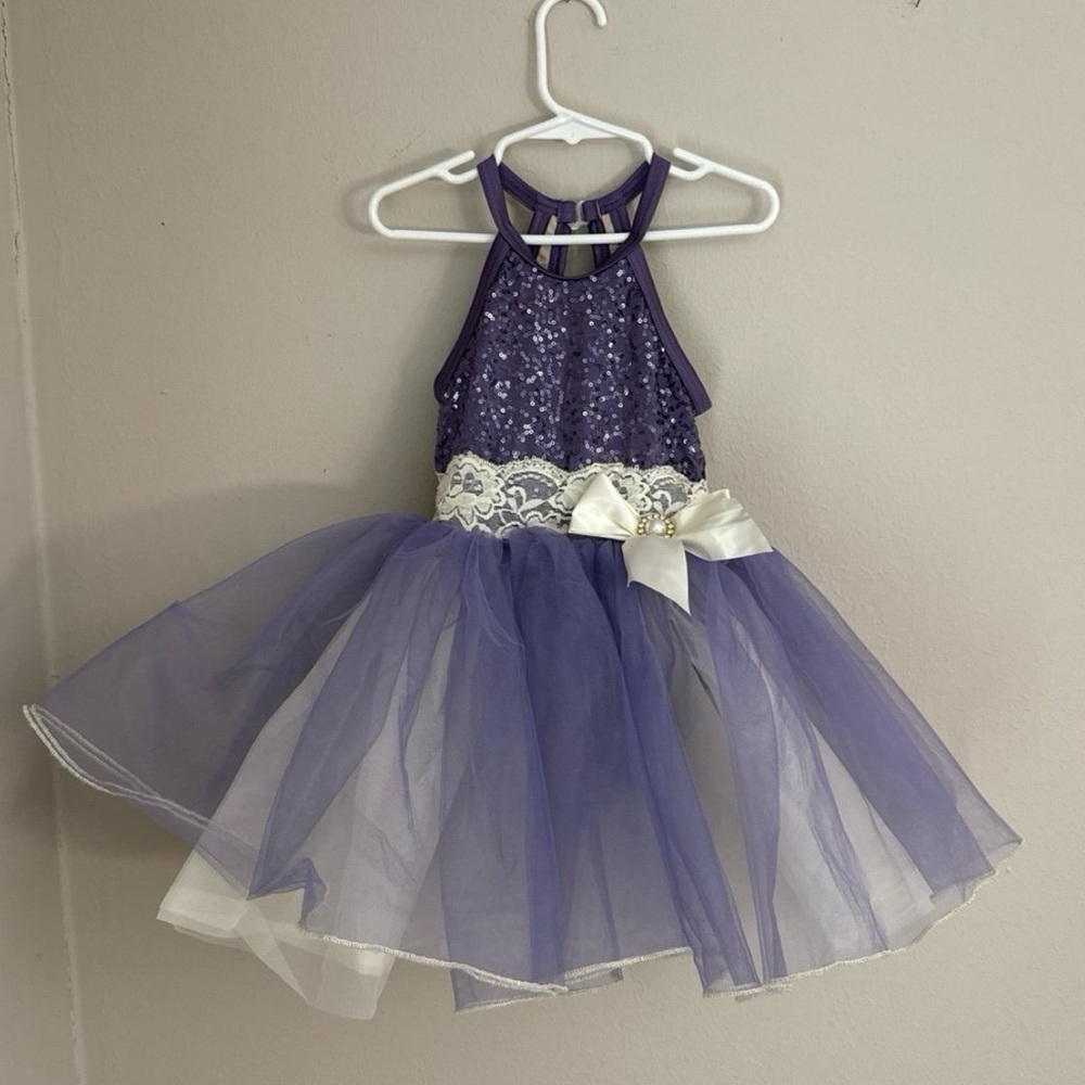 Weissman purple white small child’s size costume dress